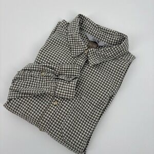 Mountain Hardware Women's Green Check Flannel Cross-over Back XL